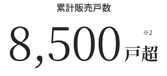 累計販売戸数 7,000戸突破